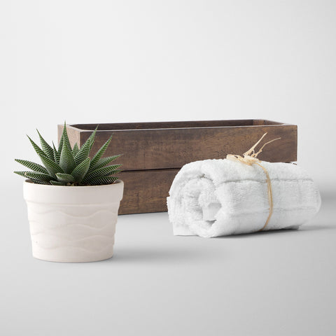 Woodbox & Towel
